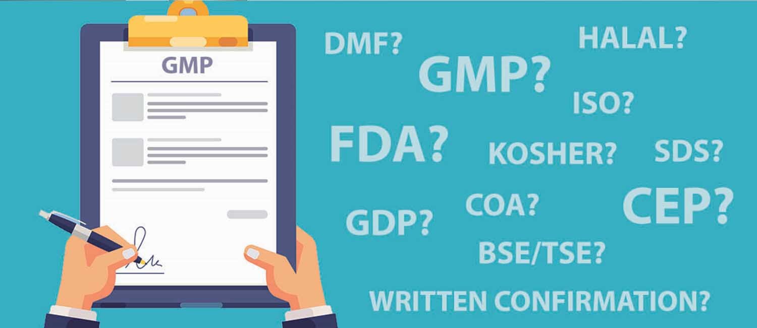 What is GMP, FDA, DMF and CEP? The differences explained